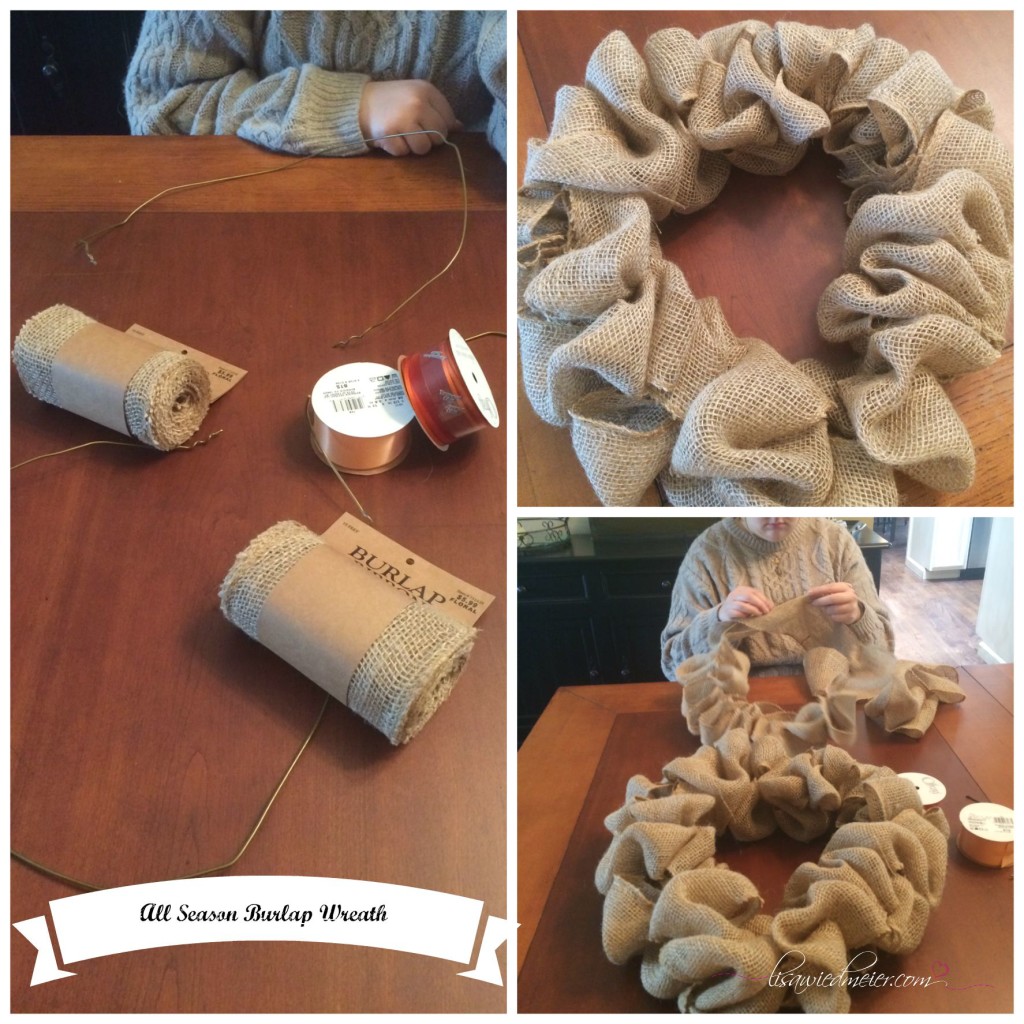 All season Burlap Wreath